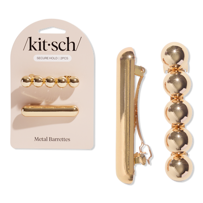 Kitsch Metal Cloud & Bubble Barrettes 2 Piece Set