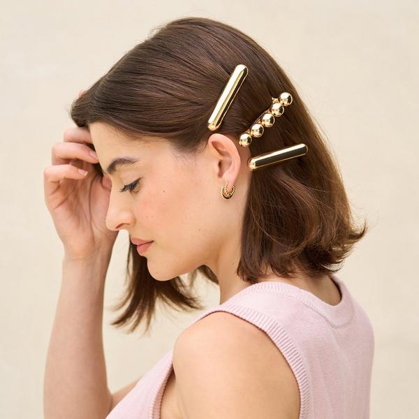 Kitsch Metal Cloud & Bubble Barrettes 2 Piece Set #2