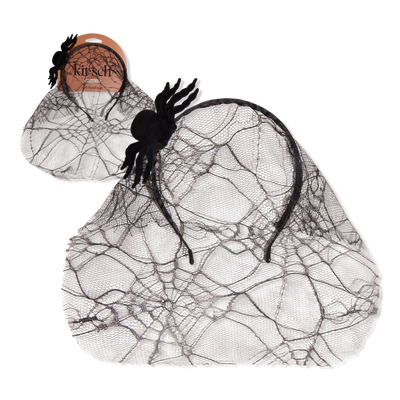 Kitsch Veil Headband - Spiderweb