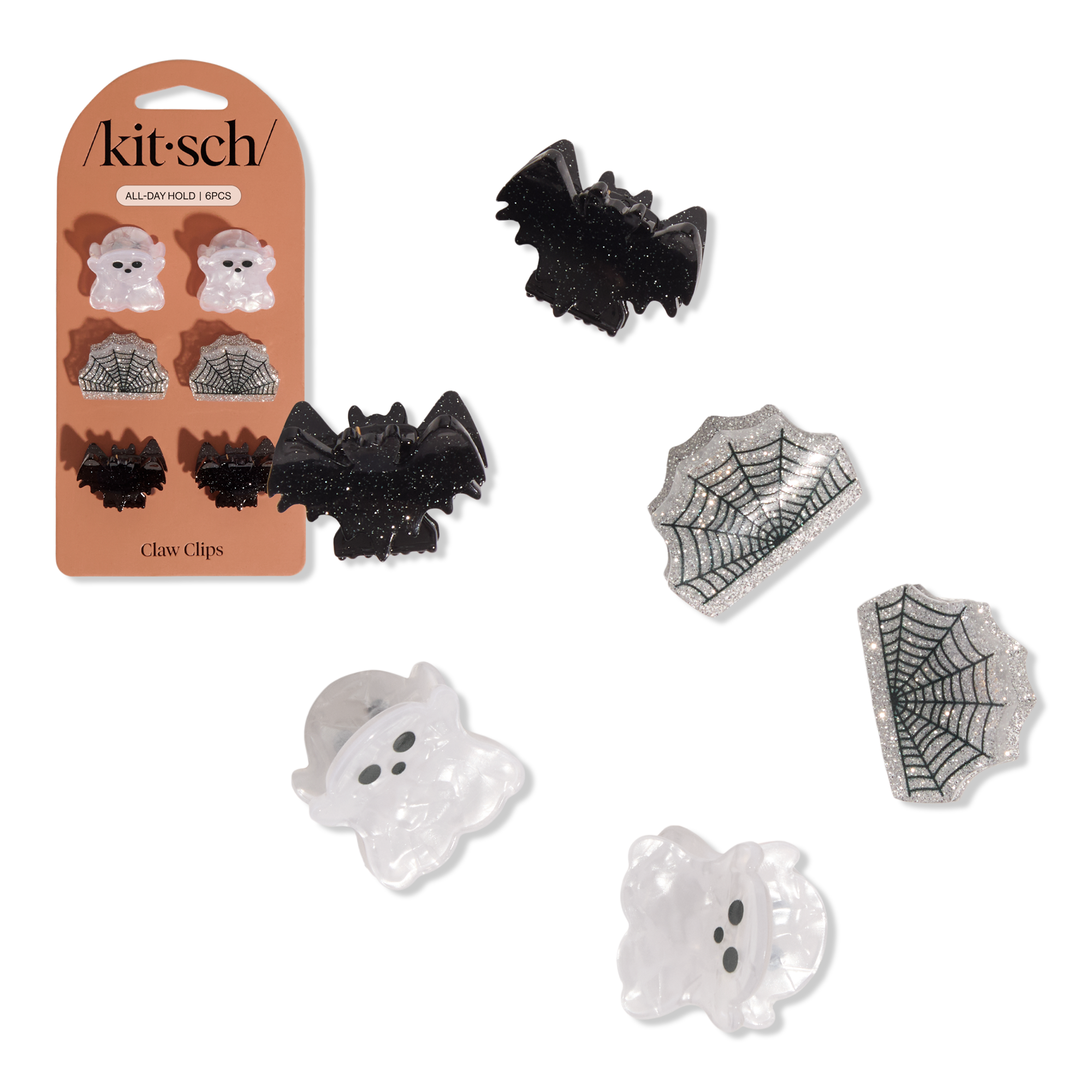 Kitsch Mini Claw Clips 6 Piece Set - Halloween #1