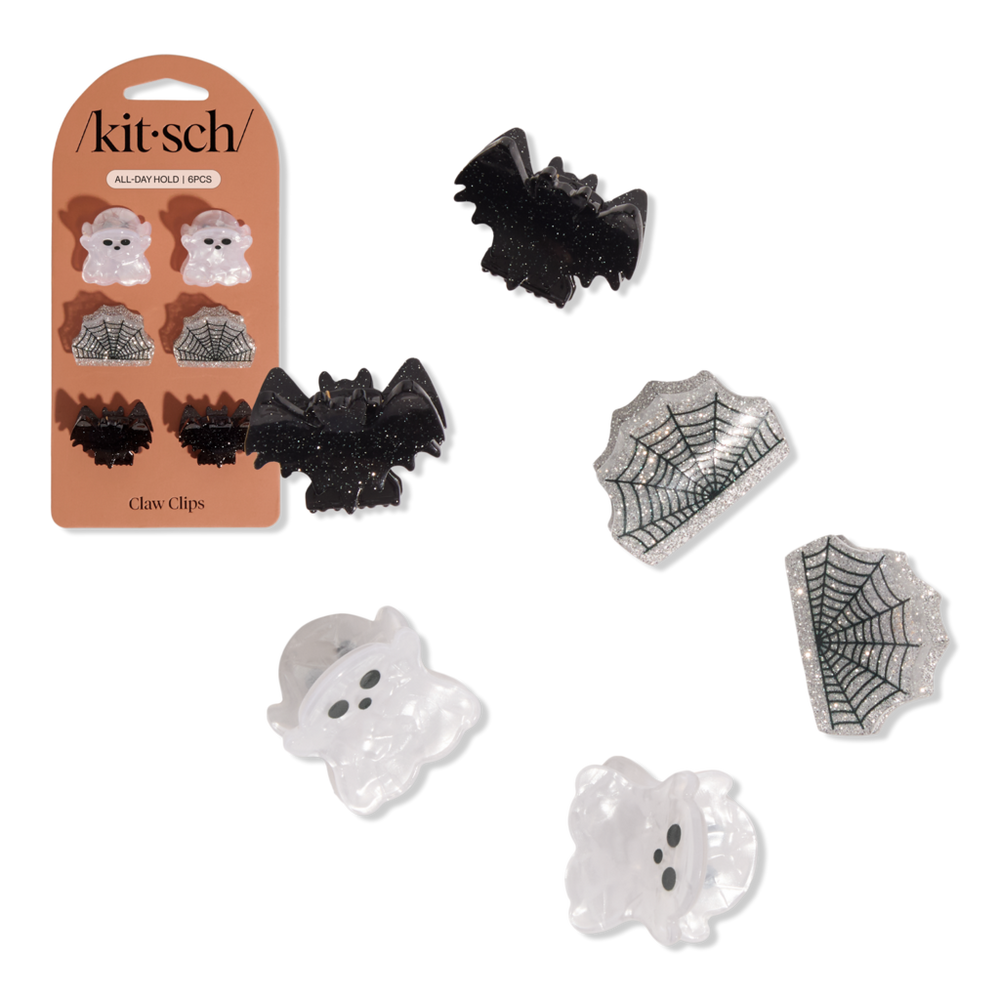 Kitsch Mini Claw Clips 6 Piece Set - Halloween