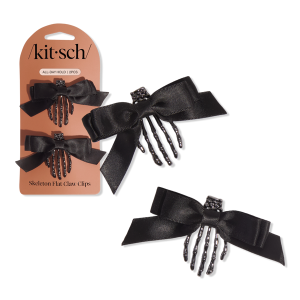Kitsch Skeleton Flat Claw Clips 2 Piece Set #1