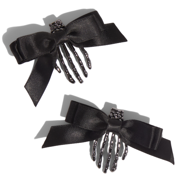 Kitsch Skeleton Flat Claw Clips 2 Piece Set #2