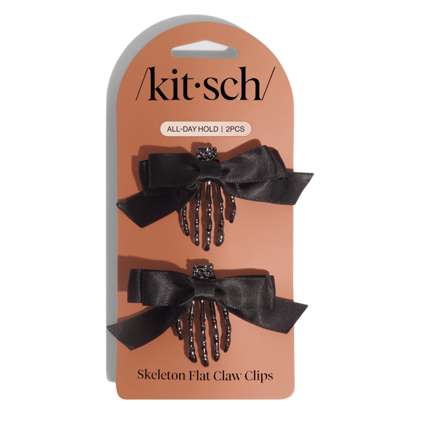 Kitsch Skeleton Flat Claw Clips 2 Piece Set #3