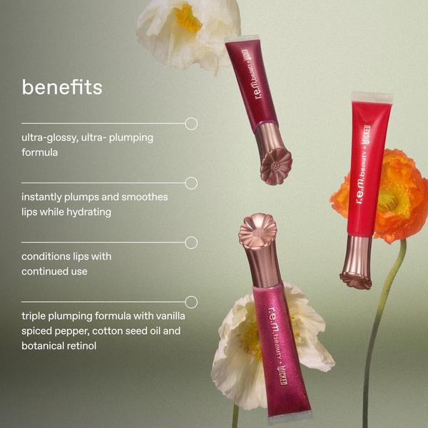 r.e.m. beauty Wicked Poppy Plumping Lip Gloss #6