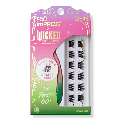 Kiss imPRESS X WICKED For Good Self Adhesive Eyelash Clusters