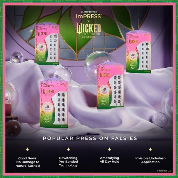 Kiss imPRESS X WICKED For Good Self Adhesive Eyelash Clusters #8