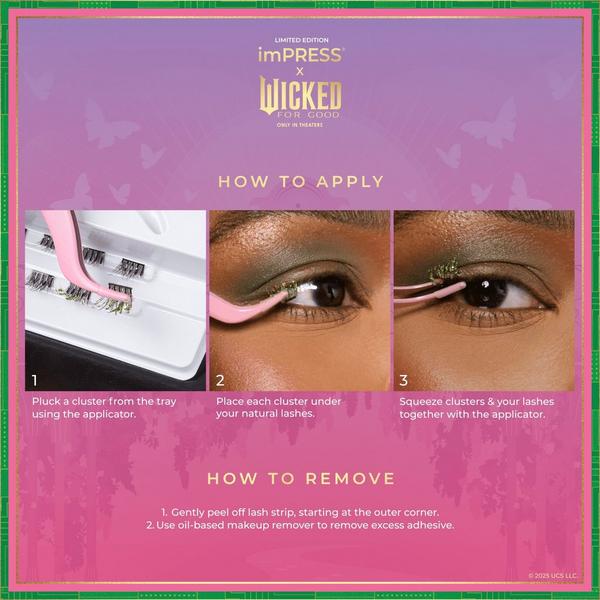 Kiss imPRESS X WICKED For Good Self Adhesive Eyelash Clusters #6