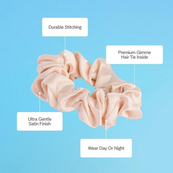 GIMME beauty Sweet Dreams Satin Hair Scrunchies for Medium Hair #3