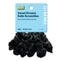 Sweet Dreams Satin Hair Scrunchies for Medium Hair