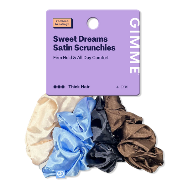 GIMME beauty Sweet Dreams Large Satin Hair Scrunchies #1