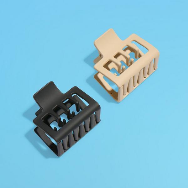GIMME beauty Square Double Teeth Claw Clip for Medium Hair #2