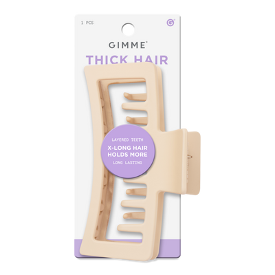 GIMME beauty Extra Large Double Teeth Claw Clip For Thick Hair