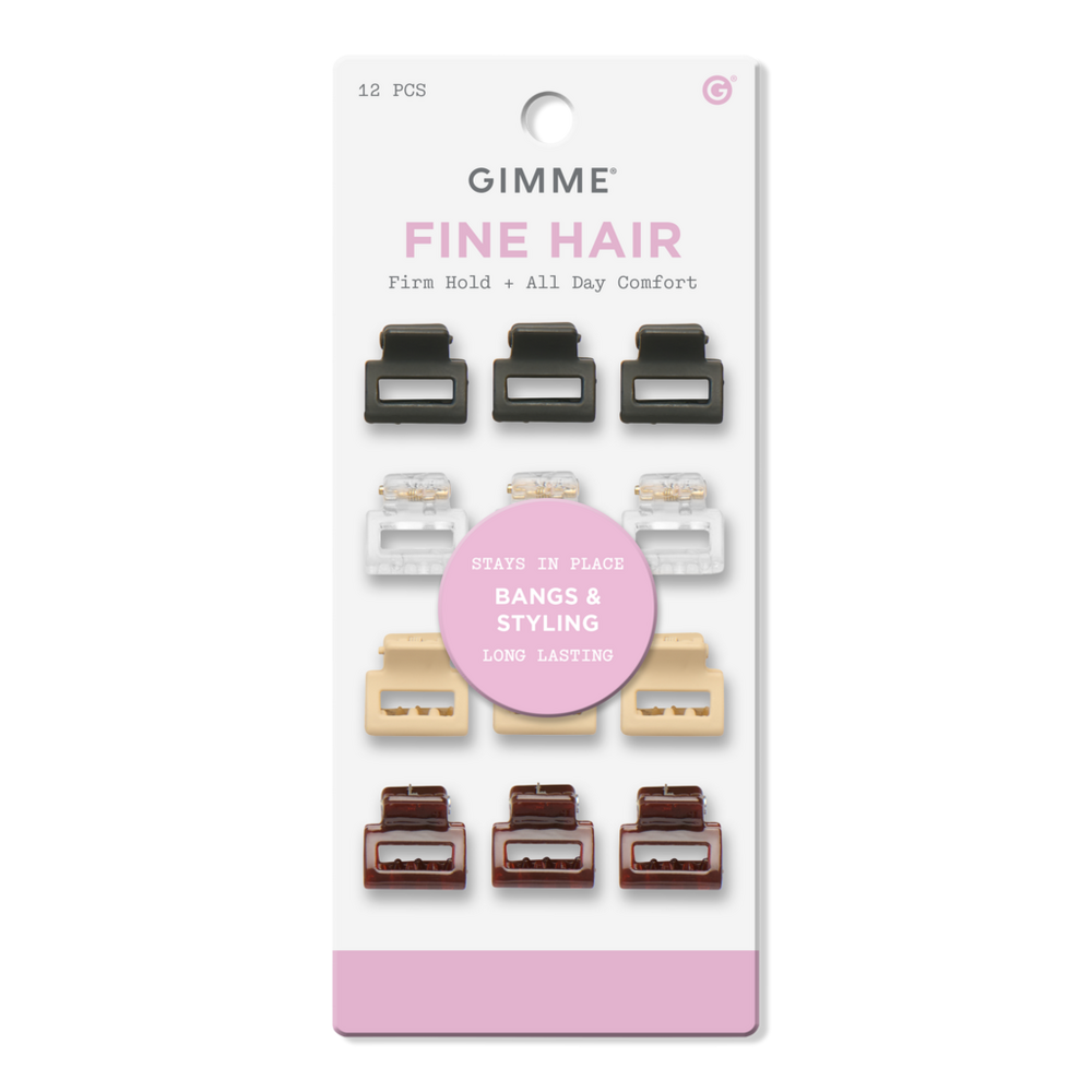 Gimme Beauty Mini Square Claw Clip For Fine Hair