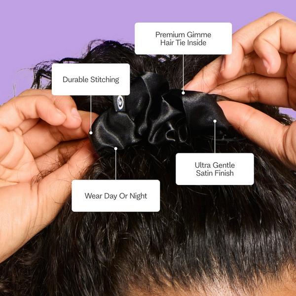 GIMME beauty Sweet Dreams Large Satin Hair Scrunchies #4