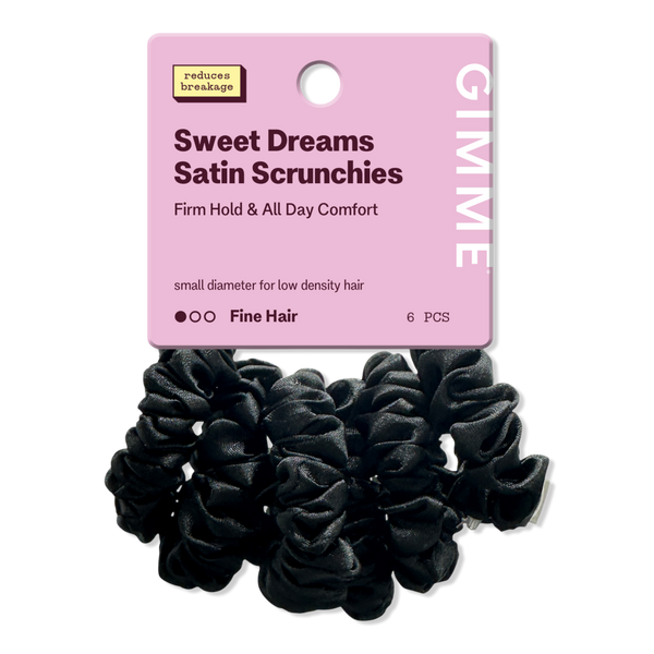 GIMME beauty Sweet Dreams Slim Satin Hair Scrunchies #1