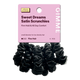 Black Sweet Dreams Slim Satin Hair Scrunchies 