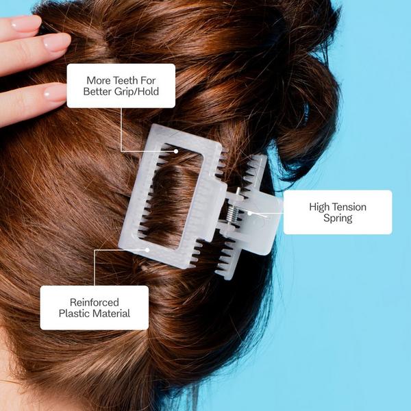 GIMME beauty Extra Grip Square Claw Clip for Medium Hair #5