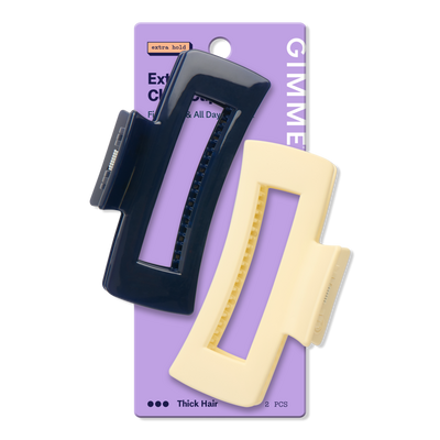 GIMME beauty Extra Grip Rectangle Claw Clip for Medium Hair