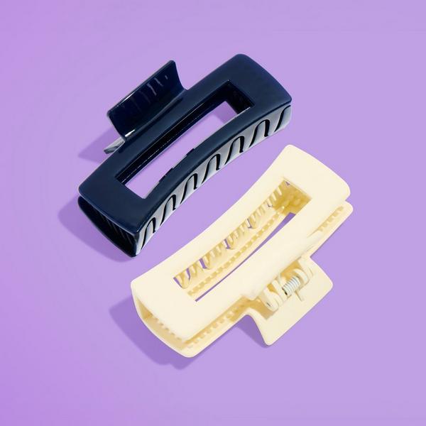 GIMME beauty Extra Grip Rectangle Claw Clip for Medium Hair #2