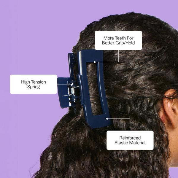 GIMME beauty Extra Grip Rectangle Claw Clip for Medium Hair #5