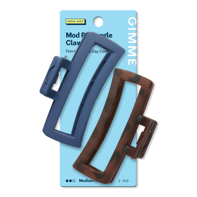 GIMME beauty Thin Rectangle Claw Clip for Medium Hair