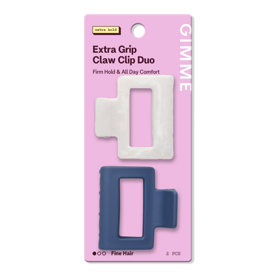 GIMME beauty Extra Grip Square Claw Clip for Medium Hair