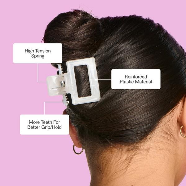 GIMME beauty Extra Grip Square Claw Clip for Medium Hair #5