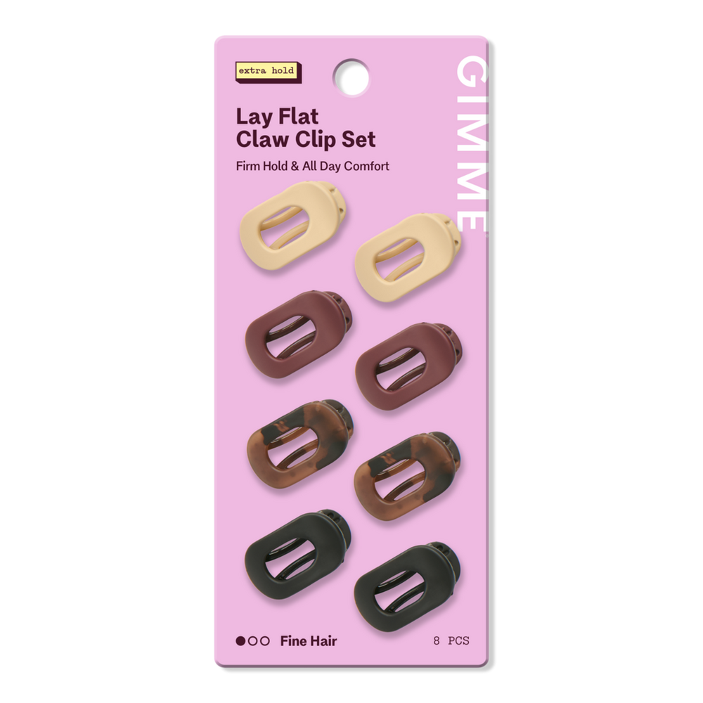 Gimme Beauty Mini Lay Flat Claw Clips For Fine Hair