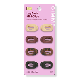 GIMME beauty Mini Lay Flat Claw Clips for Fine Hair