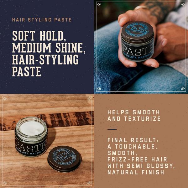 18.21 Man Made Absolute Mahogany Soft Hold, Medium Shine Hair Styling Paste #2