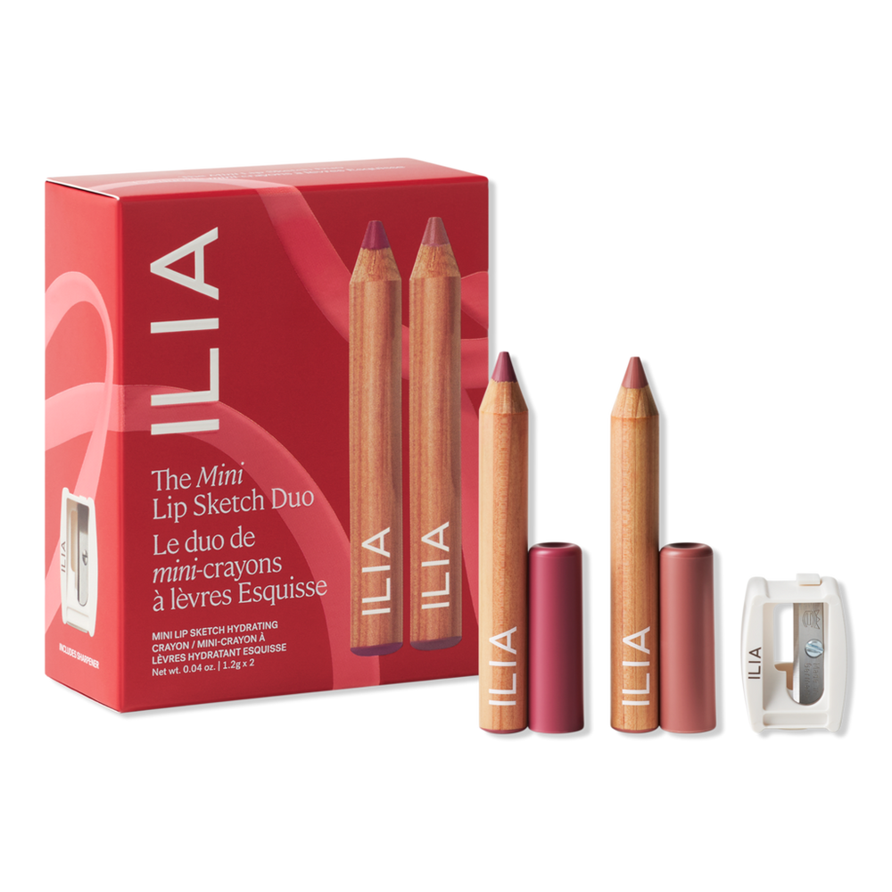 Ilia The Mini Lip Sketch Duo - Clean Mini Lipstick + Lip Liner Set