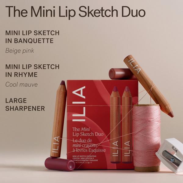 ILIA The Mini Lip Sketch Duo - Clean Mini Lipstick + Lip Liner Set #2