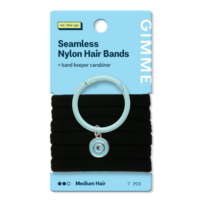 GIMME beauty Seamless Hair Ties for Medium Hair with Band Ring