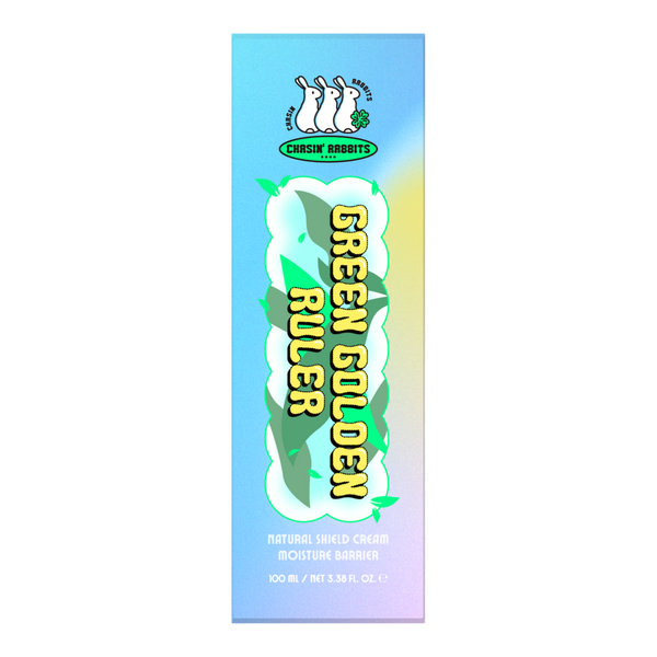 Chasin' Rabbits Green Golden Ruler Cream #3