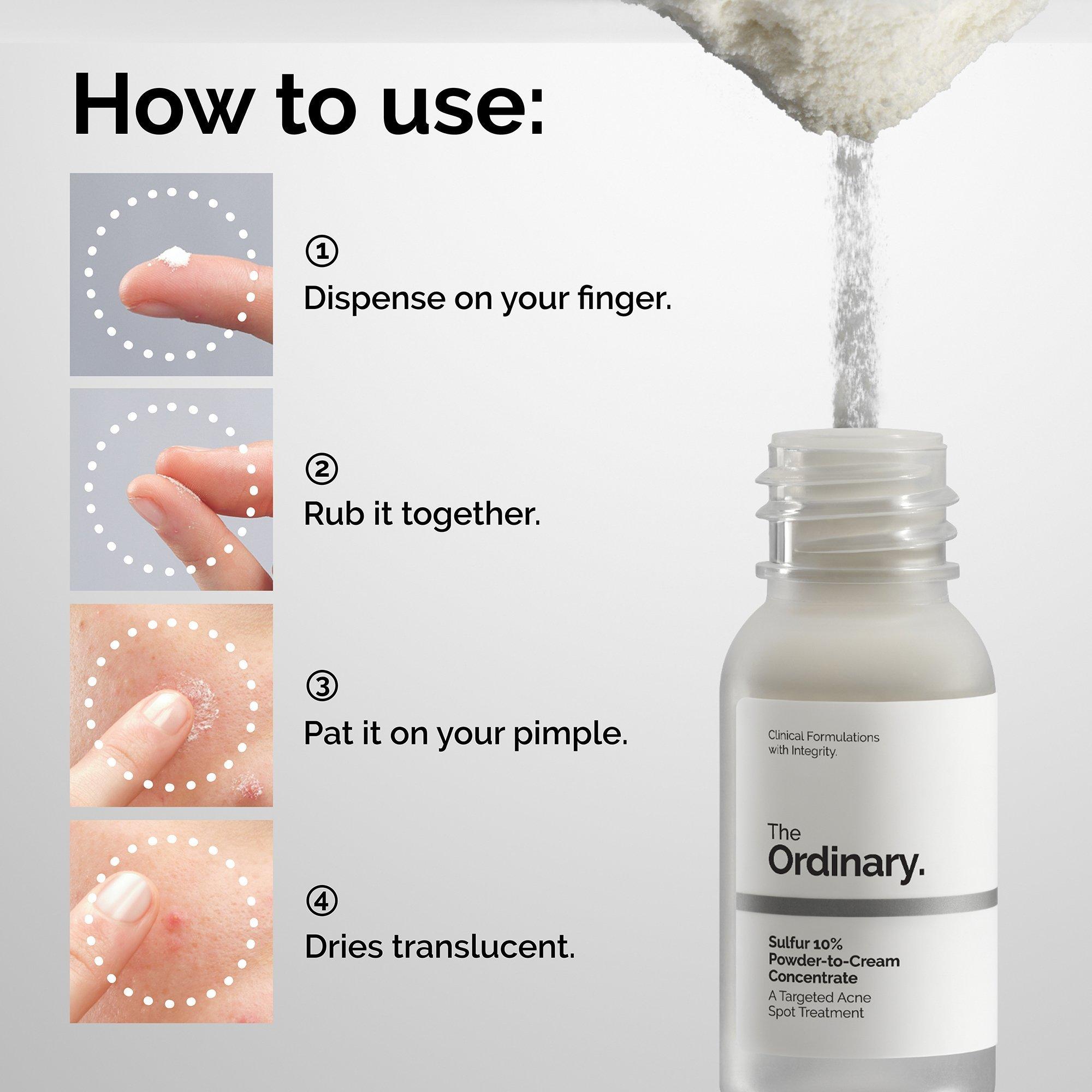 Концентрат с серой 10%, порошок-в-крем The Ordinary Sulfur — фото 3