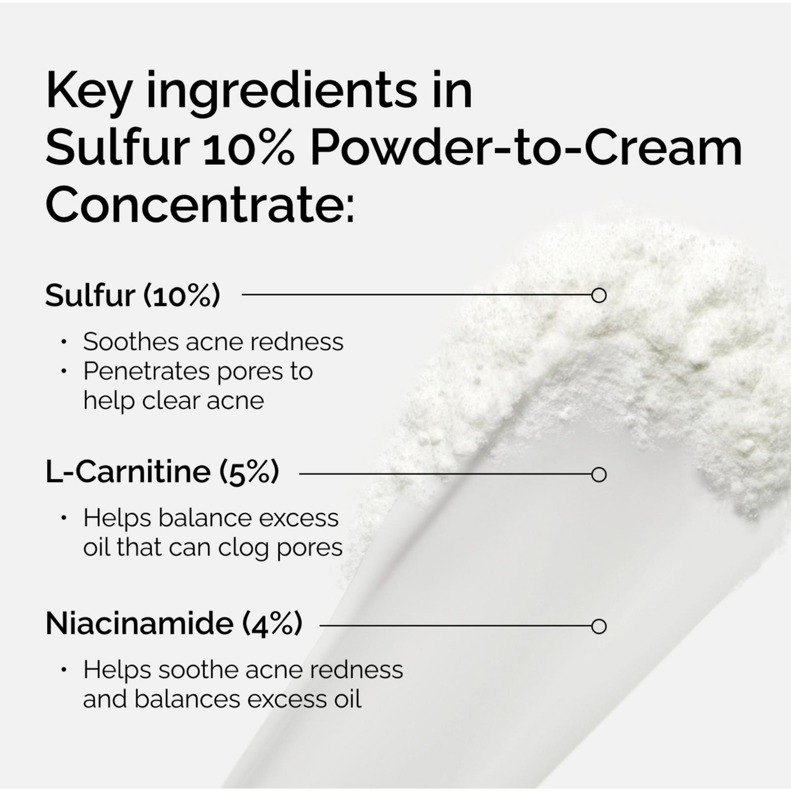 Sulfur 10% Powder-to-Cream Concentrate