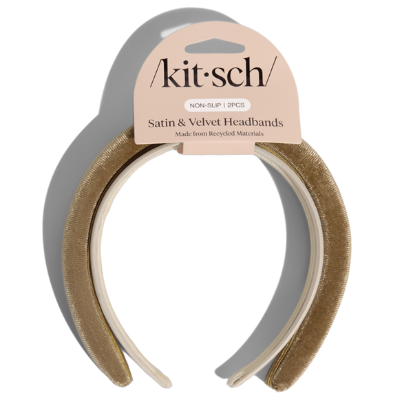Kitsch Recycled Fabric Satin & Velvet Headbands #2