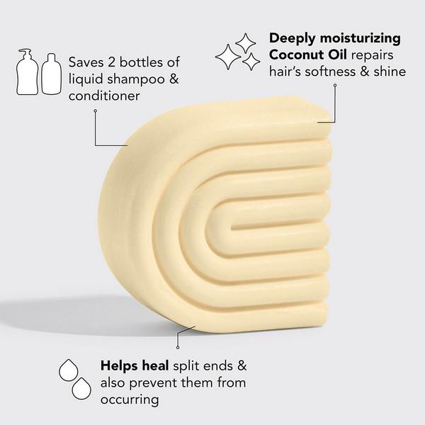 Kitsch Coconut Oil Shampoo + Conditioner Bar Combo #3