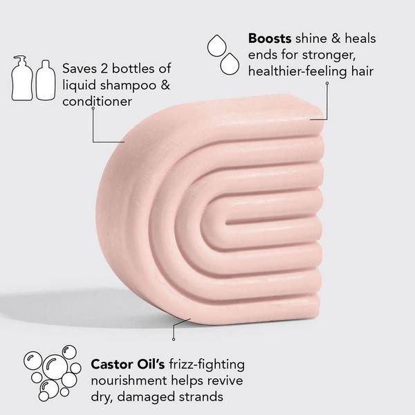 Kitsch Castor Oil Shampoo + Conditioner Bar Combo #3