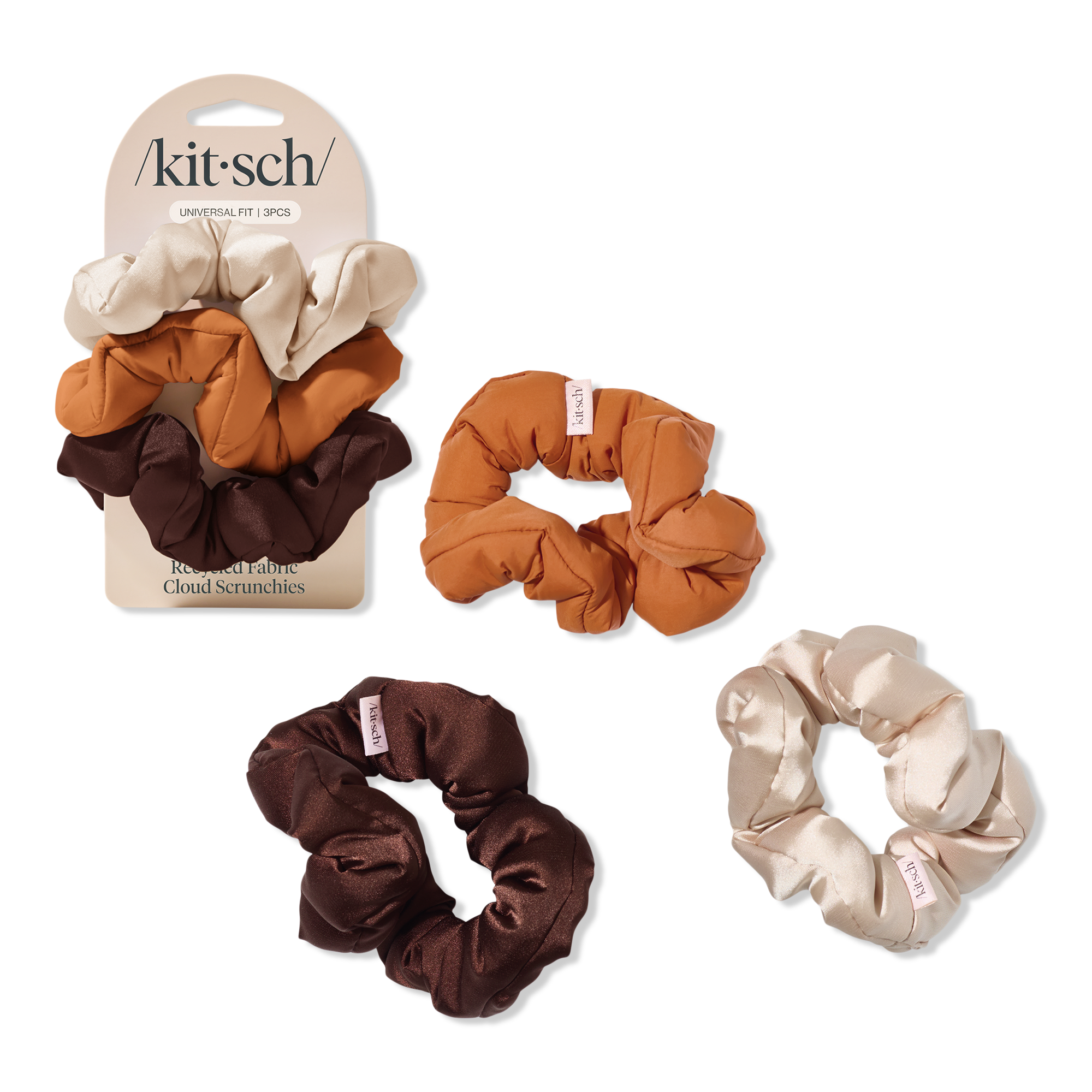 Kitsch Cloud Scrunchies 3 Piece Set #1
