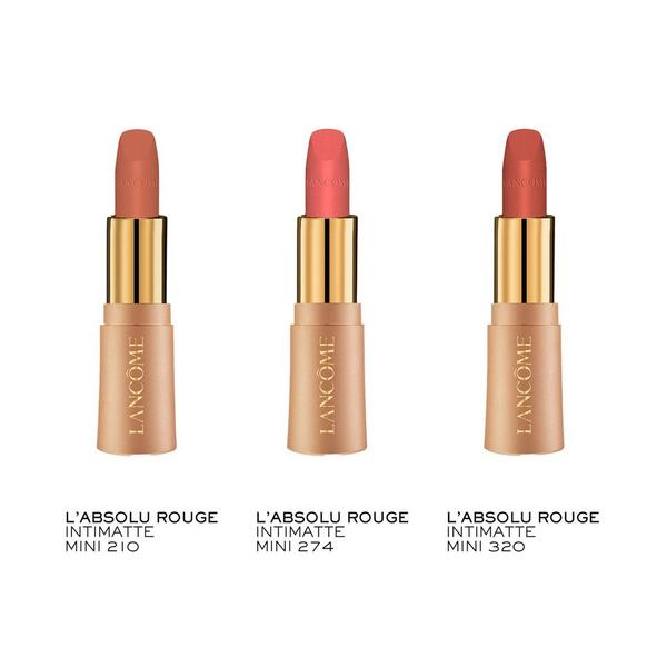Lancôme L’Absolu Rouge Intimatte Mini Soft Matte Lipstick 3 Piece Gift Set #2