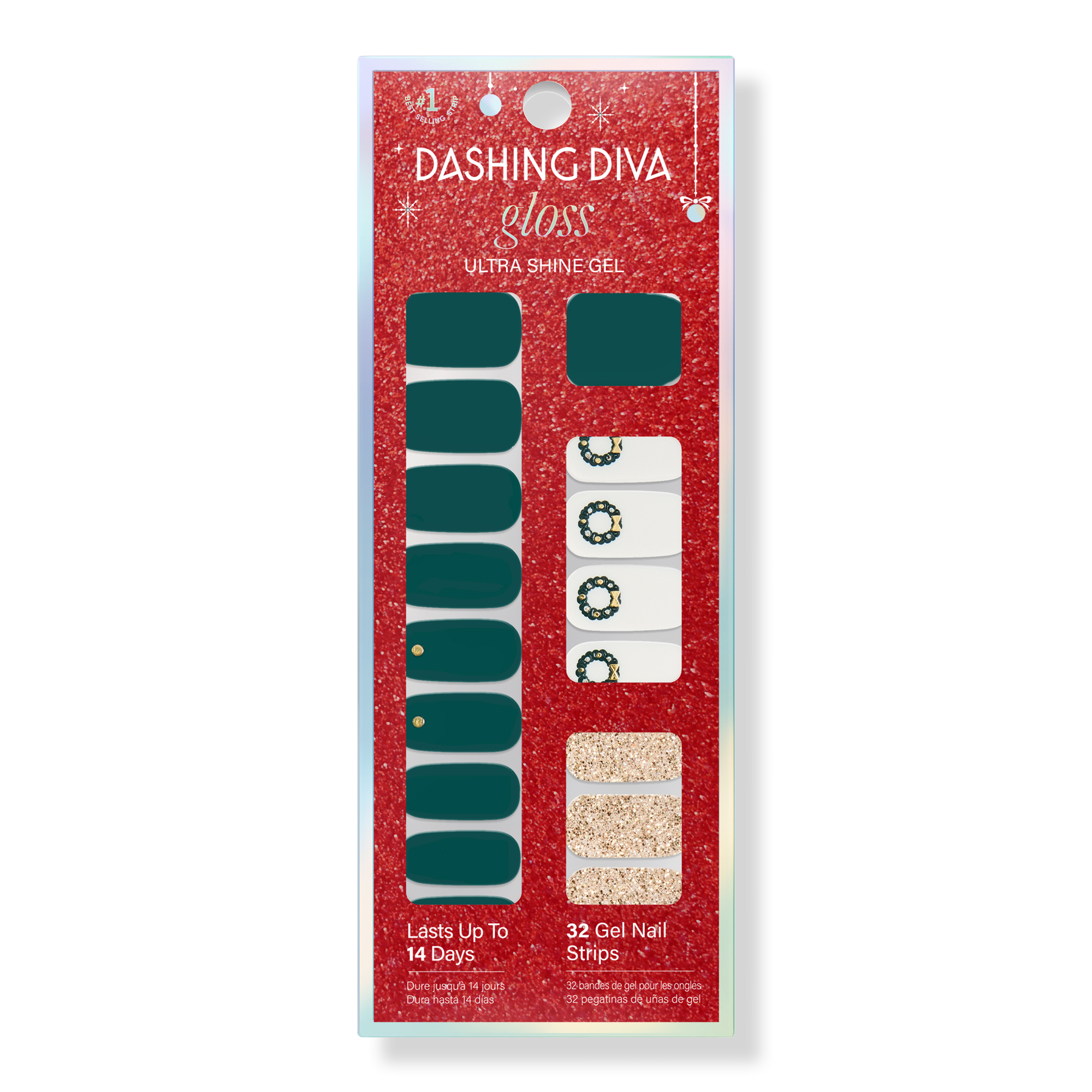 Dashing Diva Gloss Ultra Shine Gel Nail Strips, Cottage Charm #1