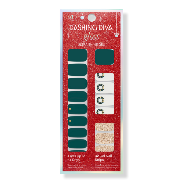 Dashing Diva Gloss Ultra Shine Gel Nail Strips, Cottage Charm #1