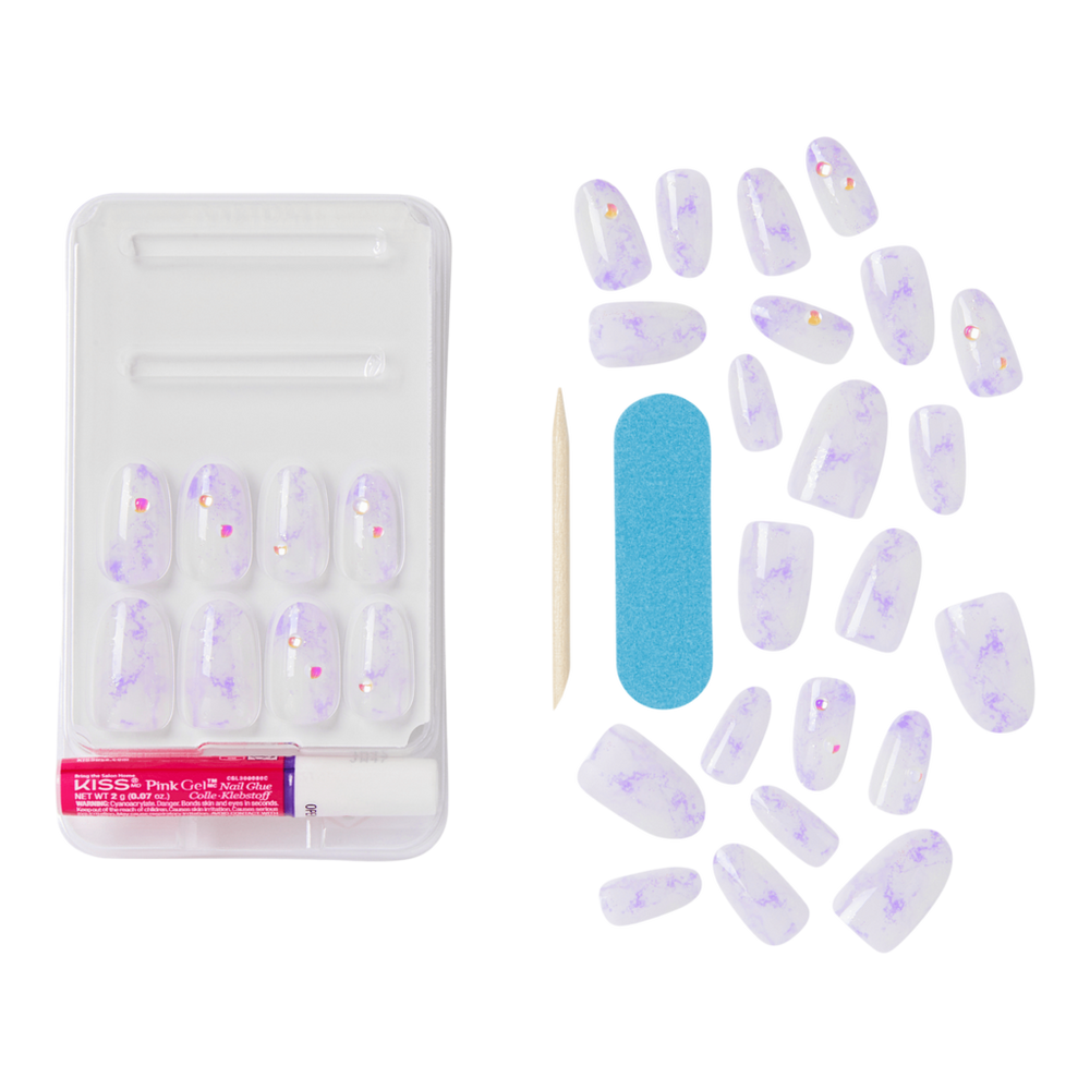 KISS X WICKED For Good Press On Nails - Bubble Of Brilliance