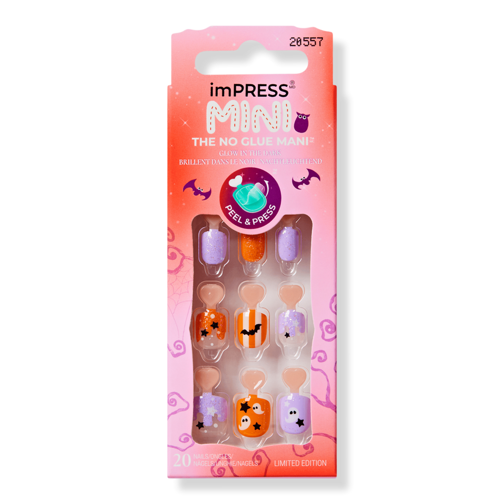 Kiss Impress Mini Halloween Press On Nails - Oh My Gourd