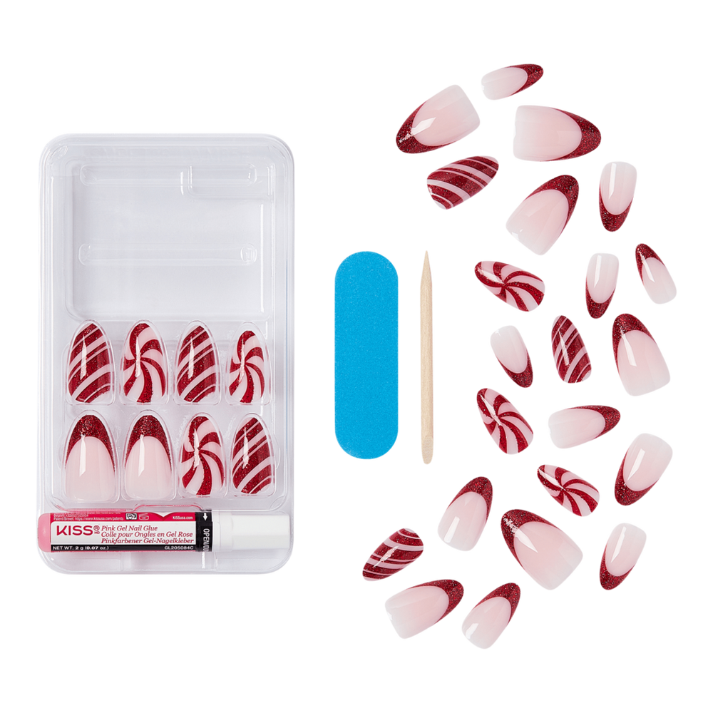 Voguish Fantasy Holiday Press on Nails - One More Kiss