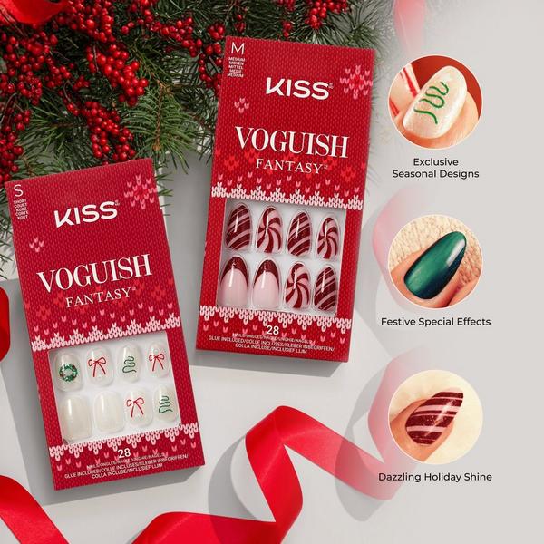 Kiss Voguish Fantasy Holiday Press on Nails #8
