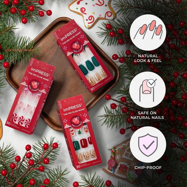 Kiss imPRESS Design Holiday Press On Nails #8