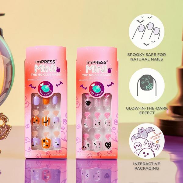 Kiss imPRESS Mini Halloween Press On Nails - Amazed #6
